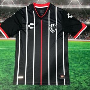 Club Cuervos Mexico Charly Soccer Jersey Men's Sz Medium Black Preowned